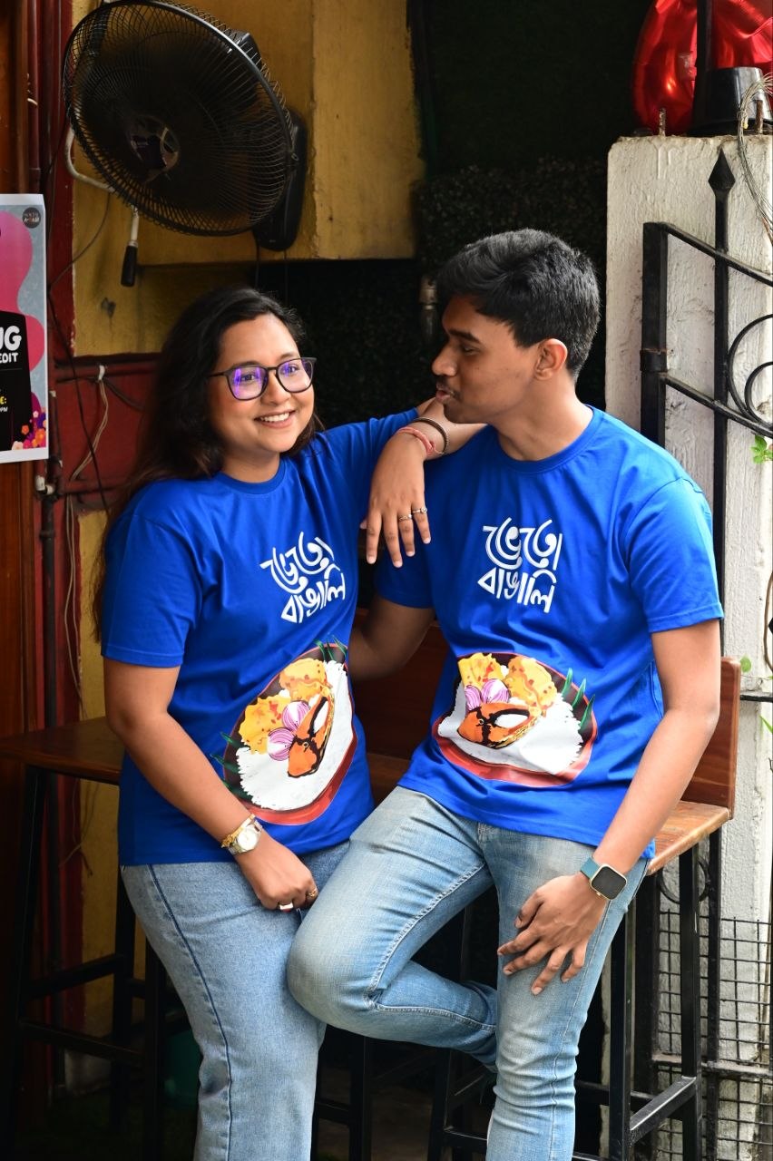 Bengali Food Graphic T-Shirt – ভেতো বাঙালি (Bheto Bangali)” - Image 5