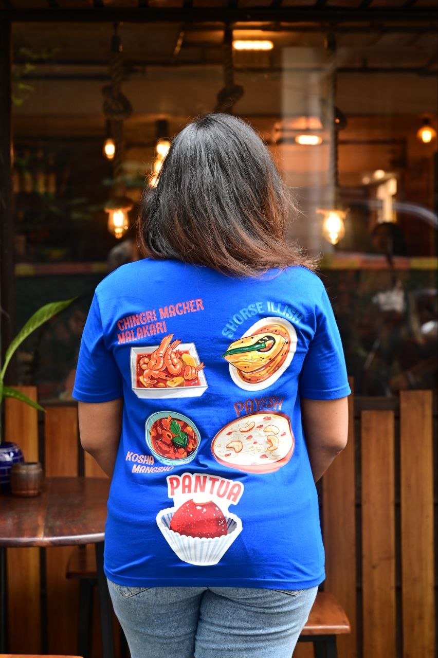 Bengali Food Graphic T-Shirt – ভেতো বাঙালি (Bheto Bangali)” - Image 4