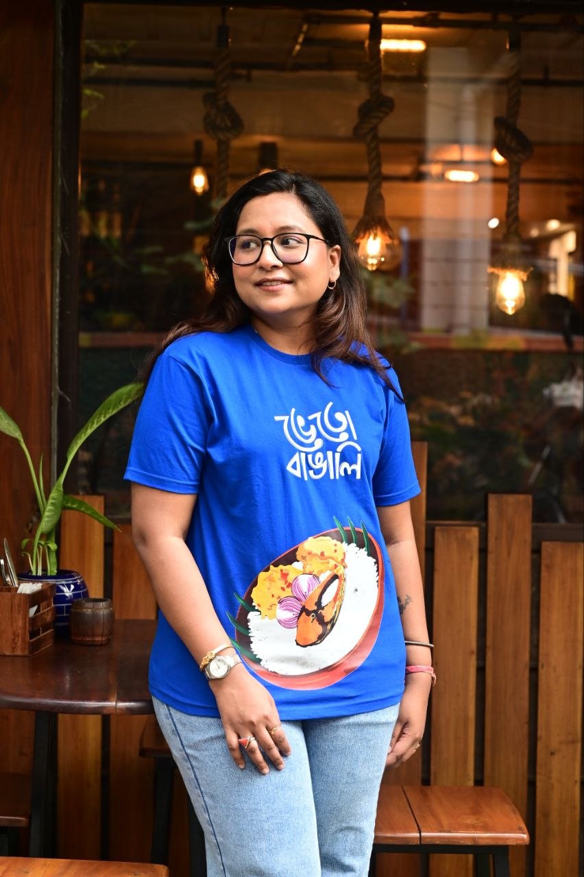 Bengali Food Graphic T-Shirt – ভেতো বাঙালি (Bheto Bangali)” - Image 6