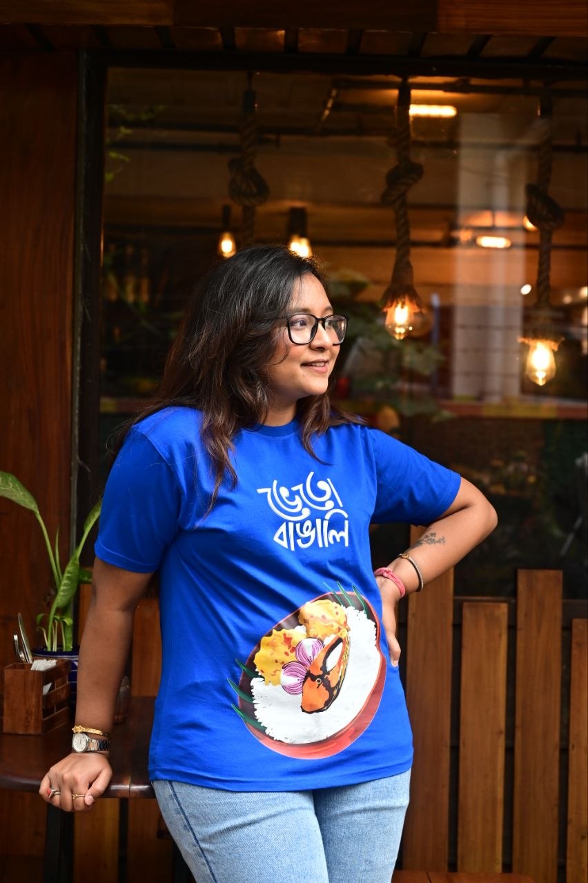 Bengali Food Graphic T-Shirt – ভেতো বাঙালি (Bheto Bangali)” - Image 7