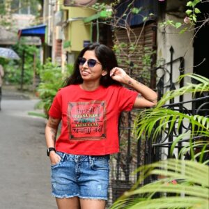 Statement Printed Crop Top