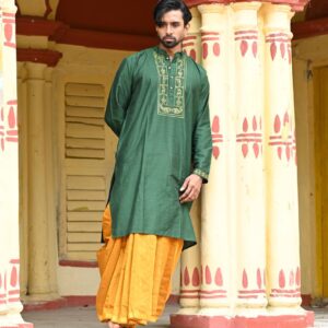 Heritage Green Kurta | Kalpotuli