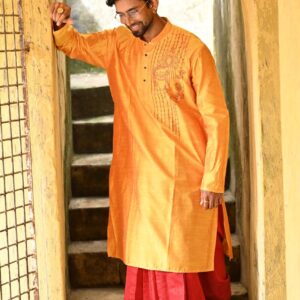 Shubho — Hand-Painted Heritage Kurta