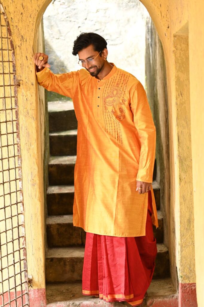 Shubho — Hand-Painted Heritage Kurta