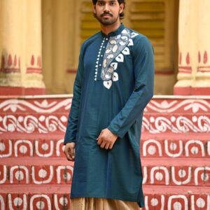 Neel Naksha — Hand-Painted Heritage Kurta