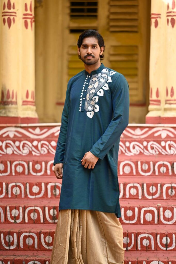 Neel Naksha — Hand-Painted Heritage Kurta