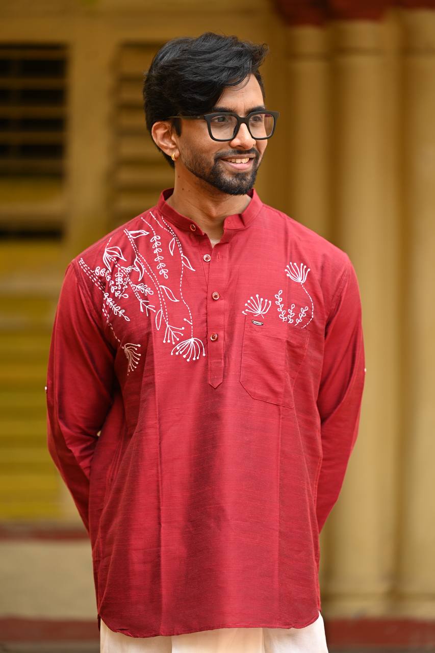 Ranga — Hand-Painted Short Kurta - Image 4
