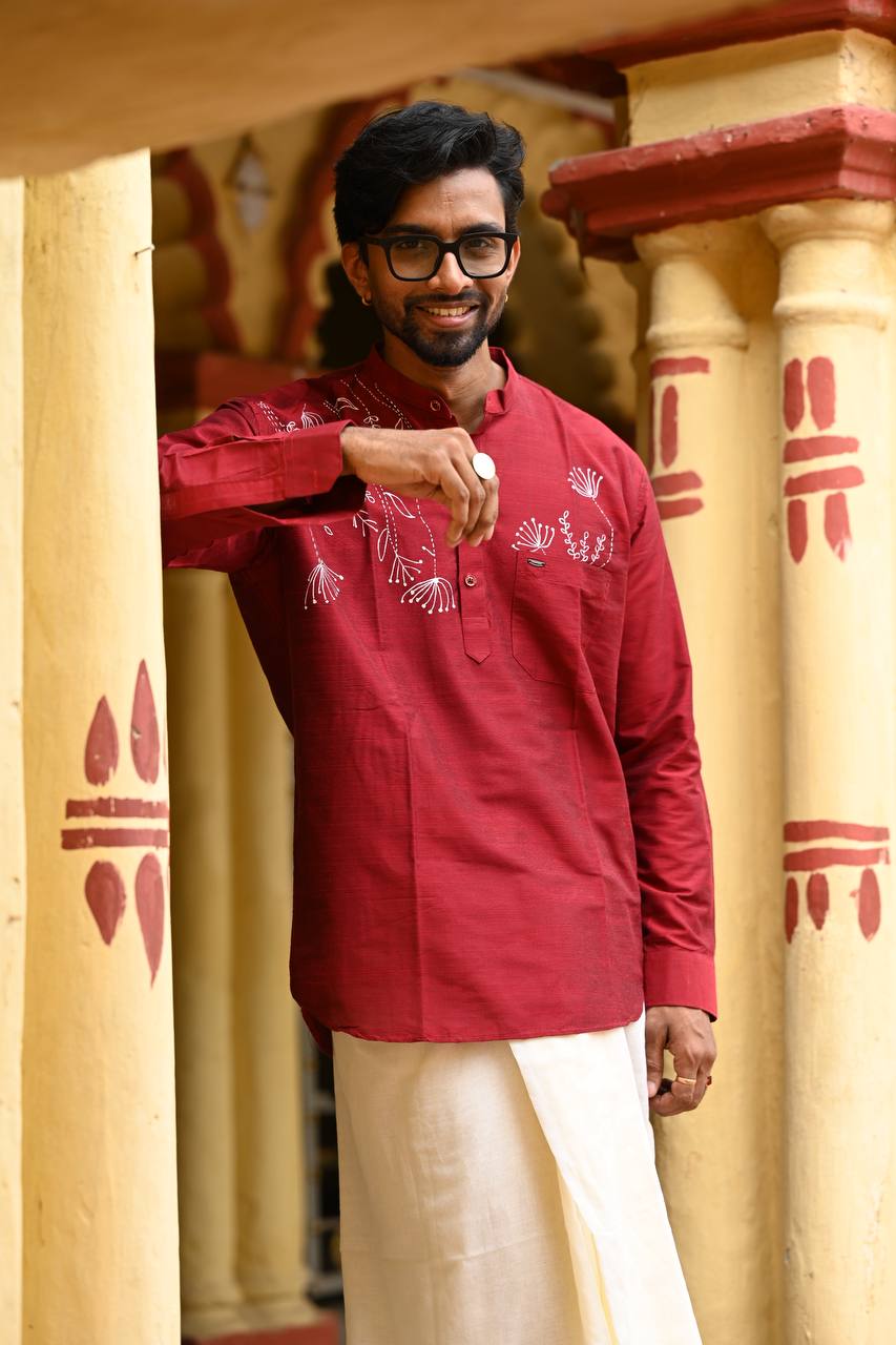 Ranga — Hand-Painted Short Kurta