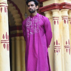 Rongmoy — Hand-Painted Heritage Kurta